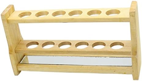 6 rupa drveni kolorimetrijski stalak za ispitne cijevi debeli drveni drveni stalak za cijevi laboratorijski izvoz proizvođača prečnik