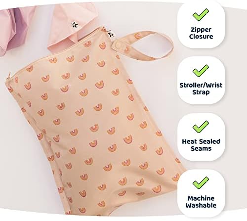 Tiny Twinkle Mess-proof Wet Bags 2 paketa vodootporna i periva torba za putne potrepštine, kolica, dnevni boravak, pelene za bebe,