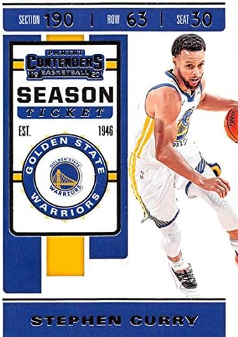 2019-20 Panini kandidata za sezonu 92 Stephen Curry Golden State Warriors NBA košarkaška trgovačka kartica