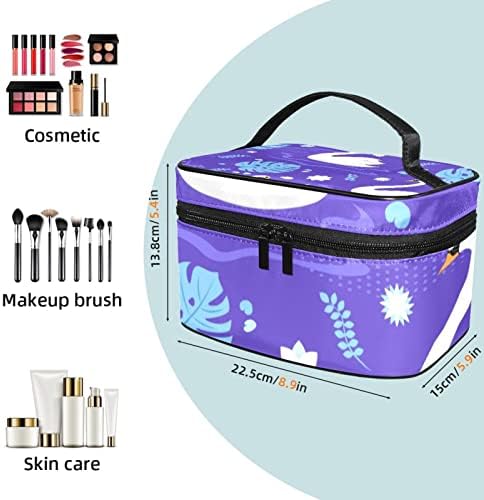 Elegantni labudni uzorak kozmetička torba prijenosna putopis za šminku za šminku za toaletna torba za žene i djevojke