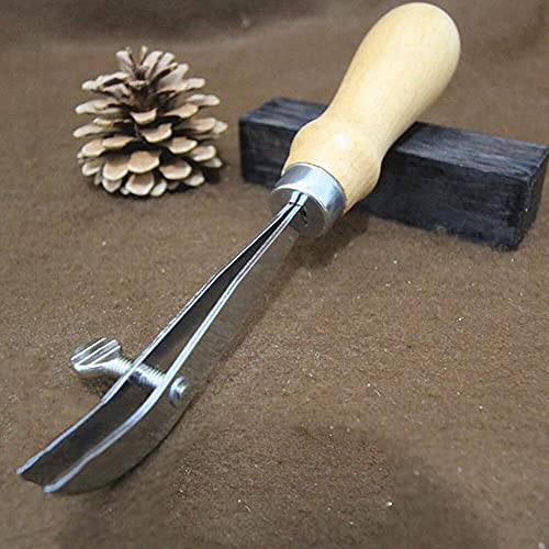 Podesivi kožni zanatski alati izvan ruba sa ručicama od drva - DIY ručno radni alati