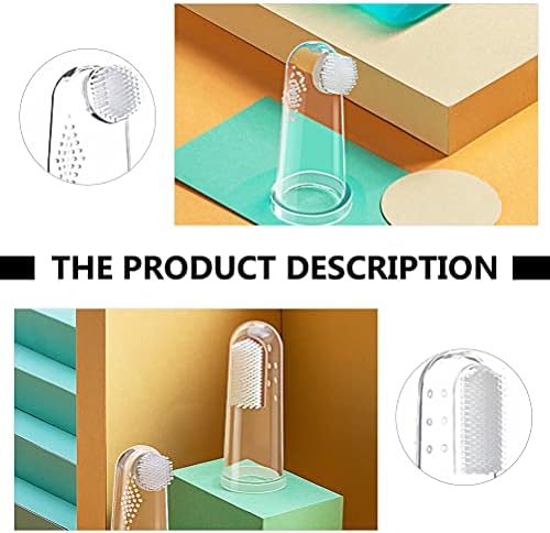 Doitool 1 Set 3kom silikonske četkice za zube za čišćenje usta sa kutijom za odlaganje kuhinjskih potrepština za kupatilo