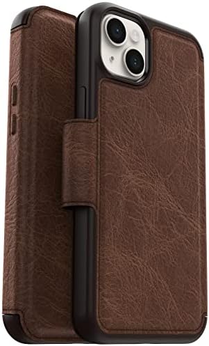 OtterBox iPhone 14 Plus Strast Strada serije - Espresso, držač za karticu, prave kože, džepni, folio futrola