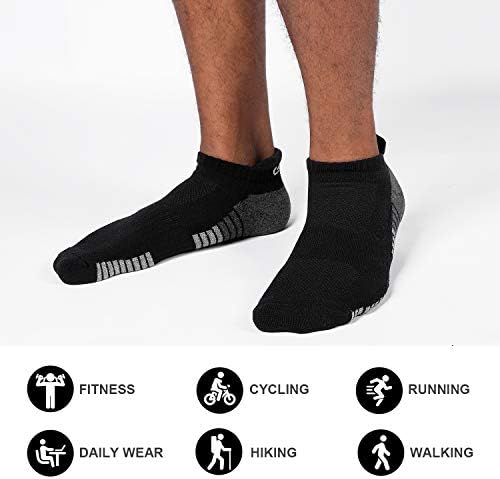 Lapulas Athletic čarape za gležnjeve za trčanje, nisko izrezane sportske čarape protiv blistera za muškarce i žene 6pairs