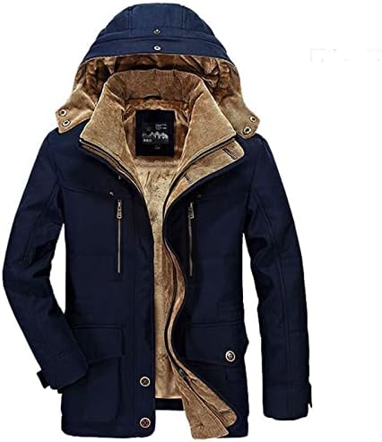 TOPUNDE zimski kaputi za muškarce dugih rukava plus veličine radnog kaputa opružnica patentni zatvarač poliesterski jakni lagani ovratnik čvrsti boja kaput