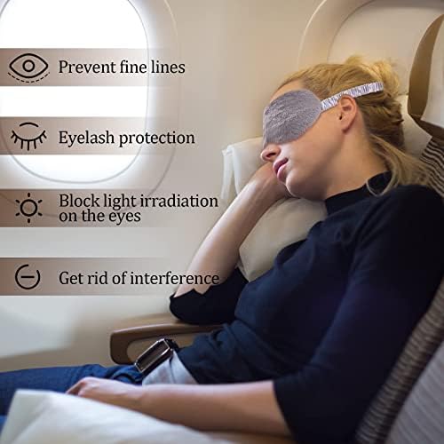 Satinior 6 komada plišana maska ​​za spavanje za spavanje za spavanje pokriva za oči Udobno plišano plišanje i satenska maska ​​za