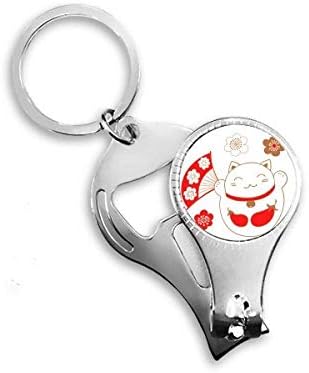 Japan Lucky Fortune Cat Flower bakar za nokte NIPPER prstena za ključeve ključeva Clipper