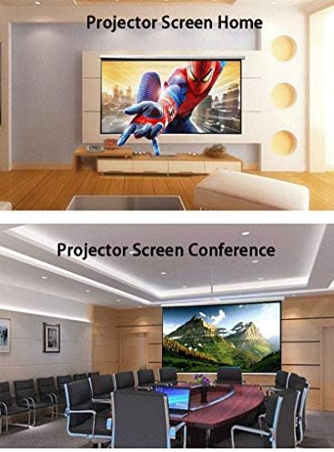 LHLLHL 72INCH 4: 3 Zidni mat White White Projection Povucite sljetni zaslon LED projektora za kazalište za kućno pozorište