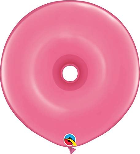 Qualatex Geo Donut Latex Balon, 16, Bijeli
