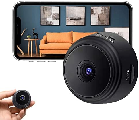 TOAUT Spy kamera skrivena kamera, 1080p magnetska WiFi mini kamera, nanny cam bežična kamera za kućnu uredsku sigurnost, tajni kućni fotoaparat sa noćnim vidom za otkrivanje pokreta, noćni vid A9 ...