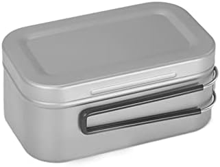 SZYAWBDH Bento kutije na otvorenom Trg titanijum ručak kutija za piknik Prijenosni pribor za kampiranje ultralight piknik ručak kutija