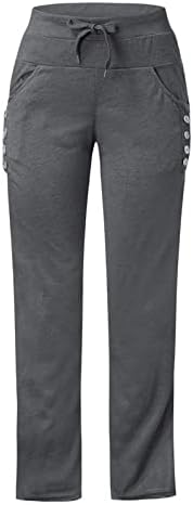 GTEUKTG Track Hlače Ženske vrećaste hlače Y2K pantalone ženske proljeće Fals Fashion 2023 Lacing Solid Boja trčanje joga Dukseri