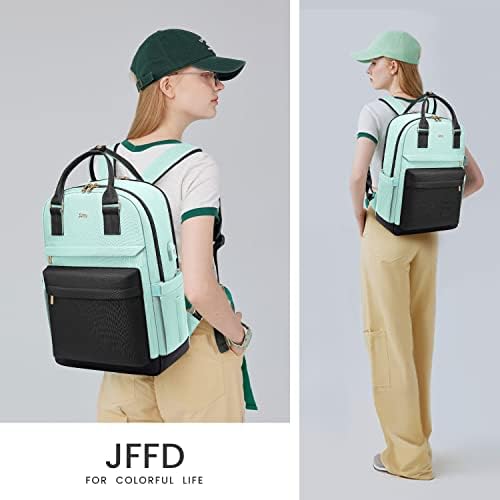 Jffd ruksak za Laptop za žene, modna putna torba za Laptop sa USB portom, Unisex tanka torbica za kompjuterske ruksake, torba za knjige