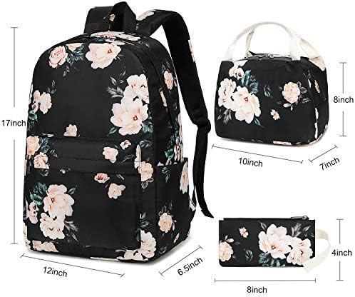 Bluboon školski ruksak teen djevojke torbe za knjige Set 15 inča ruksak za Laptop djeca torba za ručak torbica za kvačilo