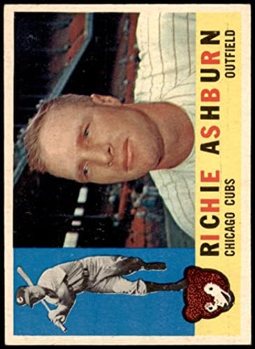 1960. topps # 305 Richie Ashburn Chicago Cubs ex Cubs