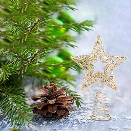 Yardwe 2pcs Božićno stablo Topper Glitter Star Tree Topper Crystal Božićna zvijezda svijetla božićna stabla zvijezde Božićna stolna