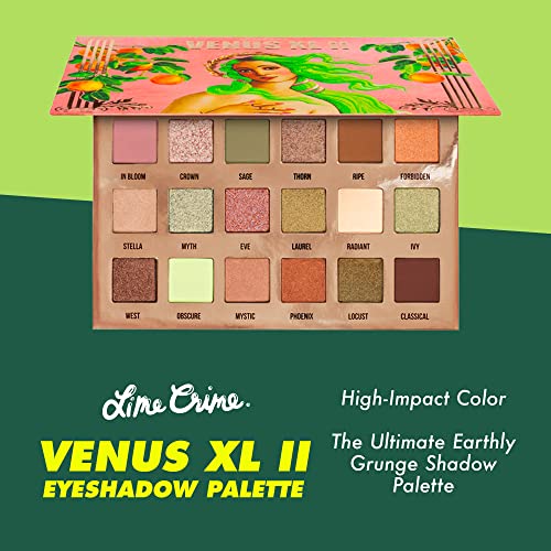 Lime Crime eye & paleta lica, Venus XL II - 18 visoko pigmentiranih mat i metalik nijansi zemljanih tonova u ružičastom, neutralnom