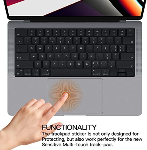 F FORITO poklopac za oslonac za dlanove sa Zaštitnikom za Trackpad kompatibilan sa MacBook Pro 14-inčnim modelom A2442 sa Touch ID-om