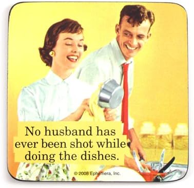 Nijedan muž nikada nije upucan ... samohrano smiješno piće coaster
