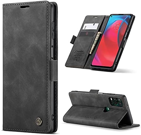 HAII Flip Case za Moto G Stylus 5G 2021,Flip Fold kožna torbica za novčanik sa utorom za kreditnu karticu i zaštitnim poklopcem za