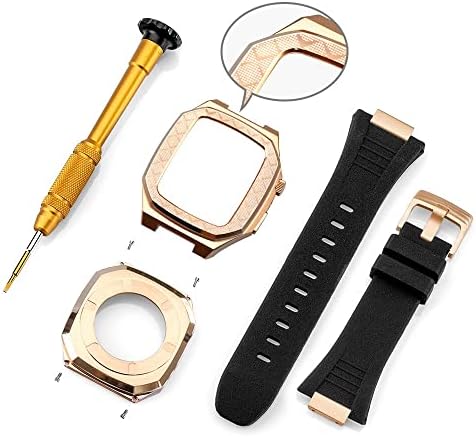 BOLSA modifikacijski komplet metalni okvir za Apple Watch 8 7 6 5 4 42mm 44mm 45mm CACKSE Okvir za zamjenu metala za iWatch band 41mm