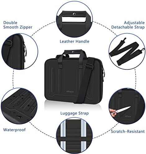 Alfheim 13-14 inčni Navlaka za laptop Hard Shell, vodootporna torba za rame otporna na udarce, zaštitna torbica kompatibilna za 13,3