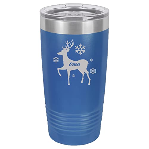 Božićna personalizirano ime OH jelena, glava od nehrđajućeg čelika od nehrđajućeg čelika za lovce, prilagođeni poklon za očev dan, jedinstveni poklon za rođendan, njegove božićne kafe čaj izolirani tugovi.