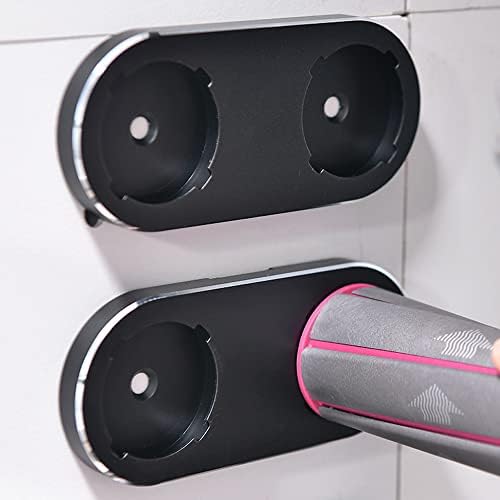 Držač zidnog nosača za Dyson Airwrap Styler kose kose željezne bačve i četke, metalni organski stalak za skladištenje, uvidni željezo