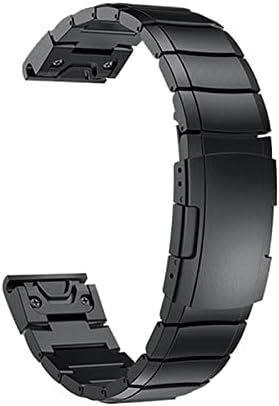 Umcnvv metalni remen za garmin za Garmin Fenix ​​7 7S 7x 5x 5 6x 6PRO 3HR Easyfit Brzo izdanje nehrđajućeg čelika Band Fenix7 narukvica