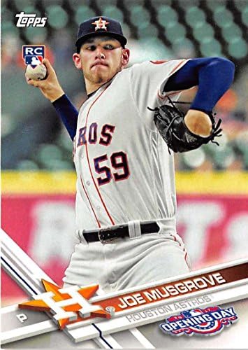 2017 TOPPS Dan otvaranja # 43 Joe Musgrove Houston Astros Rookie bejzbol kartica
