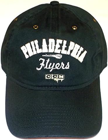 CCM Philadelphioa Flyers NHL Black Slouch Podesiva kapa kapa za šešir OSFA