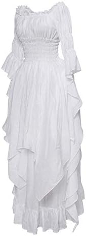 YSLMNOR Viktorijanska haljina za žene renesansni kostim Gotička Vještičja haljina Srednjovjekovna vjenčanica za Halloween Cosplay Odjeća