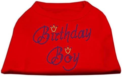 Rođendanska dječaka Rinestone Košulje Crveni XS