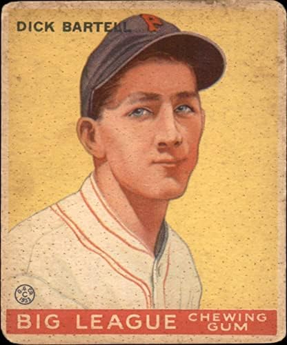 1933 Goudey # 28 Dick Bartelll Philadelphia Phillies Loše Phillies