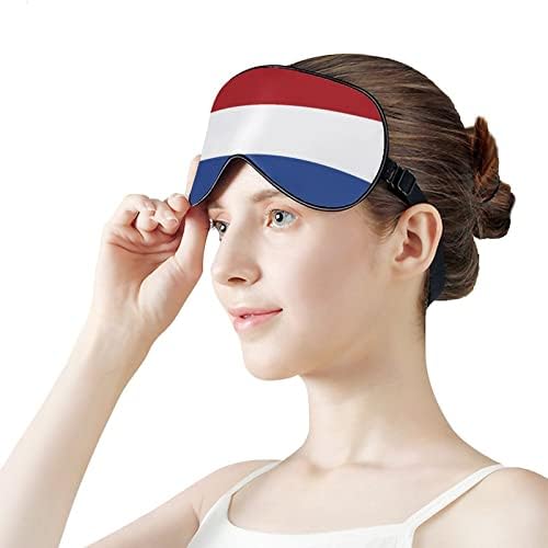 Holandija Zastava zaslijebu zalogaj maska ​​za spavanje noćna sjenka Poklopac podesivi za oči sa smiješnim grafikom za žene muškarci