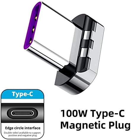 Boxwave adapter kompatibilan sa Apolosign Android 11 tablet M108 - magnetosnap PD kutni adapter, magnetski PD kut punjenje adapterski