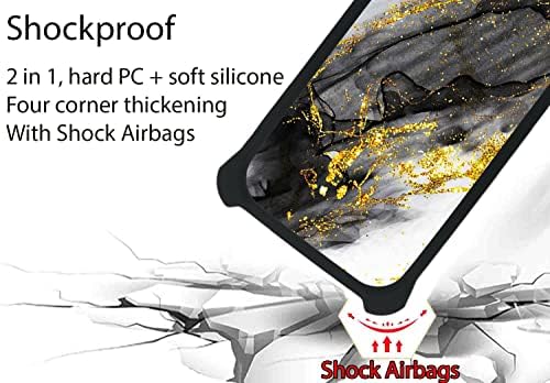 Slučaj AroePurt V22s Kompatibilan je s VARTEX V22 poklopcem telefona [sa kaljenim zaštitnim zaslonom stakla] [Hard PC + Mekani silikon]