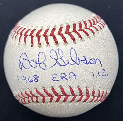 BOB GIBSON 1968 1.12 ERA potpisan bejzbol JSA - autogramirani bejzbol