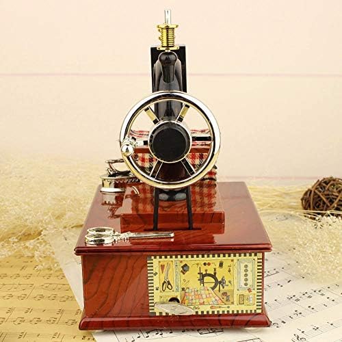 Retro šivaći stroj Music Box Vintage Style Mehanički rođendan Poklon stol Decor Music Box