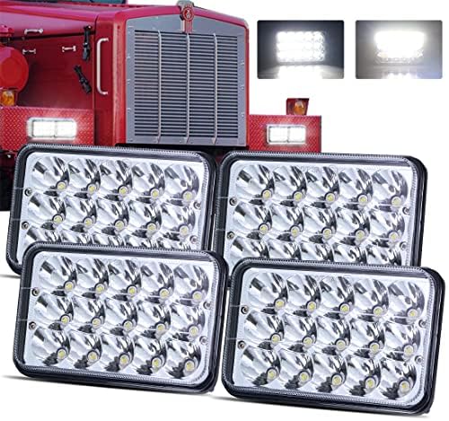 LEDUR 4x6 LED farovi Dot odobrena Hi / Lo zamjena zapečaćenih greda H4651 H4652 H4656 H4666 H6545 kompatibilan sa Peterbilt Kenworth