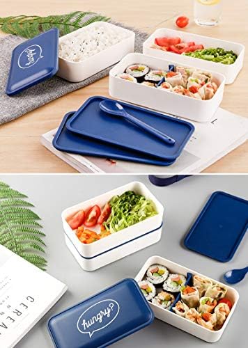 Portable ručak kutija Tri sloja Bento kutije Mikrovalna pećnica za skladištenje hrane za skladištenje hrane sa priborom i izolacijskom