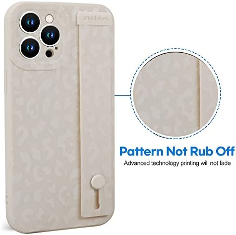 OOK kompatibilan sa iPhoneom 14 pro max leopard futrolom sa ručnim ručnim remenom, bijelim leopardom iphone 14 pro max cover cheetah