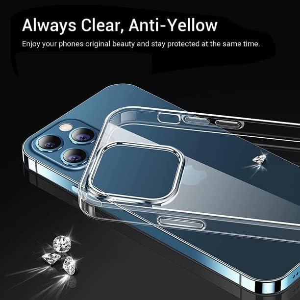 iPhone 13 Pro set kućišta od 6: 1 Clear Case 2 štitnici za ekran od kaljenog stakla 2 štitnici za sočiva kamere 1 zaštitnik ekrana