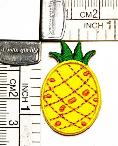 Kleenplus Mini Voće Slatka Ananas Zakrpe Žuta Ananas Djecu Crtani Naljepnica Ručni Rad Vezeni Patch Arts Šivanje Popravak Tkanina