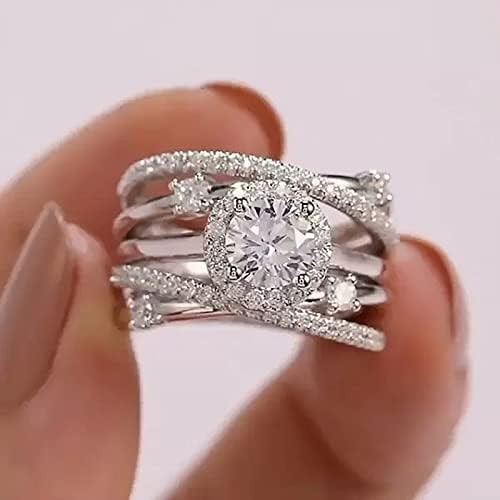 2023 novi prsten od nerđajućeg čelika 2022 šareni dijamantski lanac rotirajući prsten modni nakit ženski prsten od titanijumskog čelika