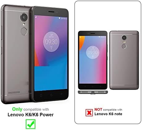 Cadorabo futrola za knjige kompatibilna sa Lenovo K6 / K6 Power u svijetlo sivoj smeđoj boji - sa magnetnim zatvaračem, funkcijom