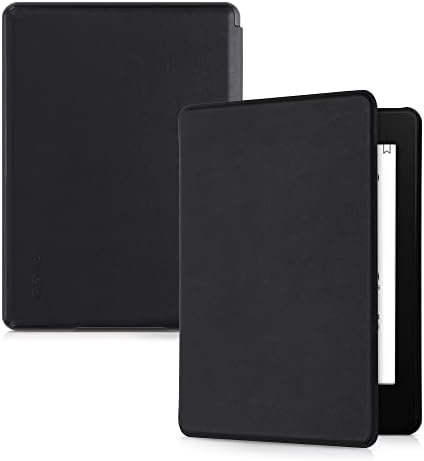 kalibri futrola kompatibilna sa Kindle Paperwhite 11. Generacija 2021 - zaštitna futrola za e-čitač od prave kože-crna