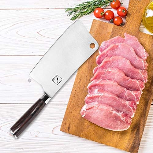 Imarku Hammered Knife Set i nož za sečenje, japanski kuhinjski nož od nerđajućeg čelika sa visokim sadržajem ugljenika sa ergonomskom