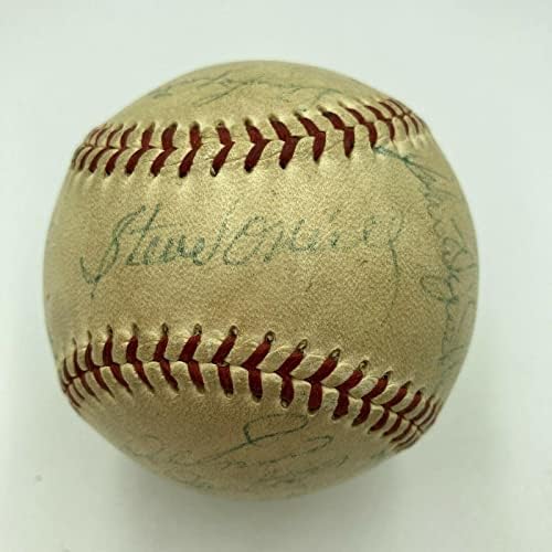 1954. Philadelphia Phillies tim potpisao je nacionalnu ligu bejzbol Richie Ashburn - autogramirani bejzbol