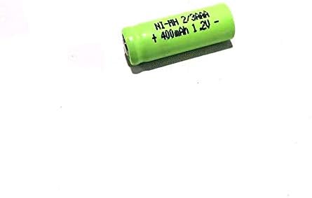 FCQLR kompatibilan je za 5pcs 1,2v 2 / 3AAA Ni-MH punjiva baterija 400mAh 2/3 AAA Nimh ćelija bez kartica za zavarivanje za LED solarno